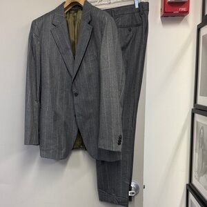 Banana Republic Charcoal Gray Pinstripe Two-Piece Suit